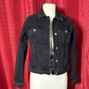 Abercrombie & Fitch Black-Washed Denim Jacket